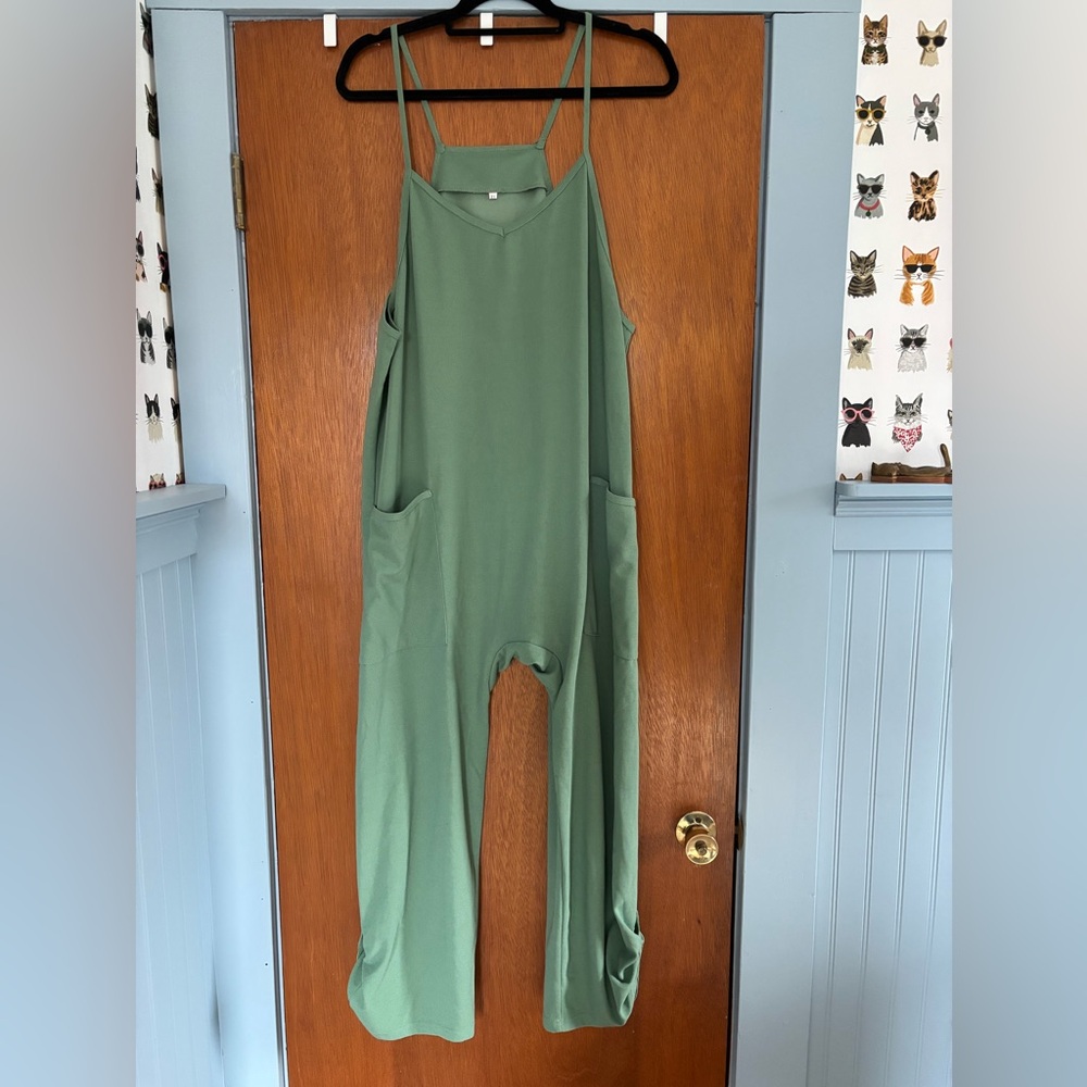 Slouchy Green Romper Size XL